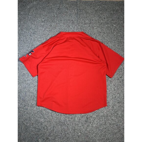 Vintage DELF New York Baseball Jersey Men's Button Up Red Embroidered #23 XXL - Picture 9 of 11